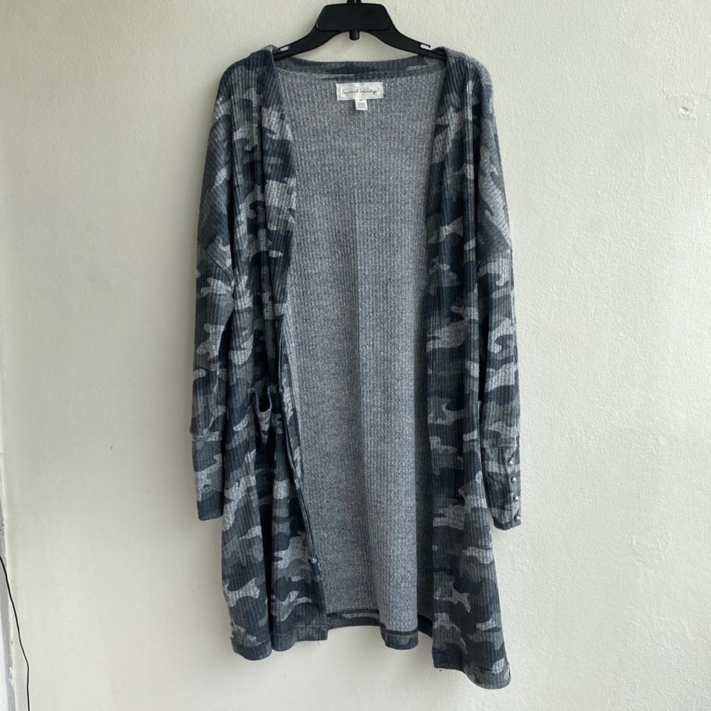 French Laundry Camo Cardigan